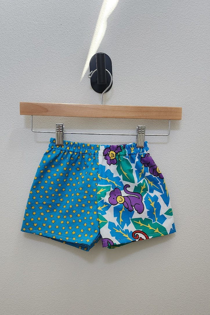 Boxy Shorts - Monkey Print