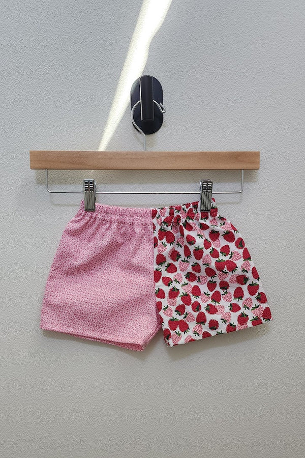 Boxy Shorts - Raspberry Print