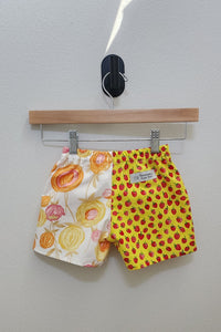 Boxy Shorts - Strawberry Flowers